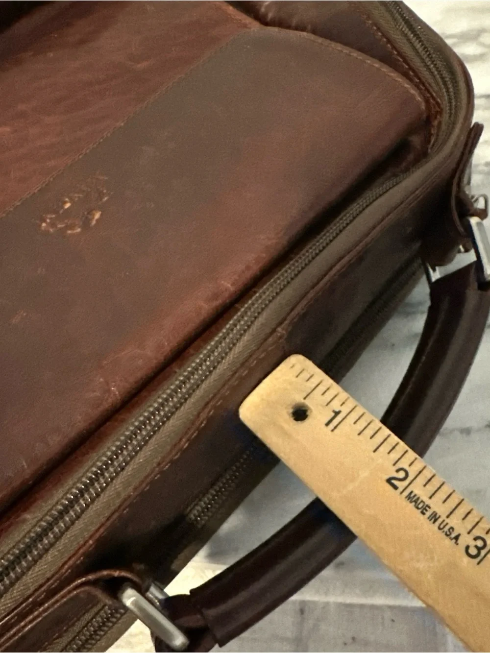 Mancini Brown Leather Men's Backpack - Classic Travel & Work Bag RFID